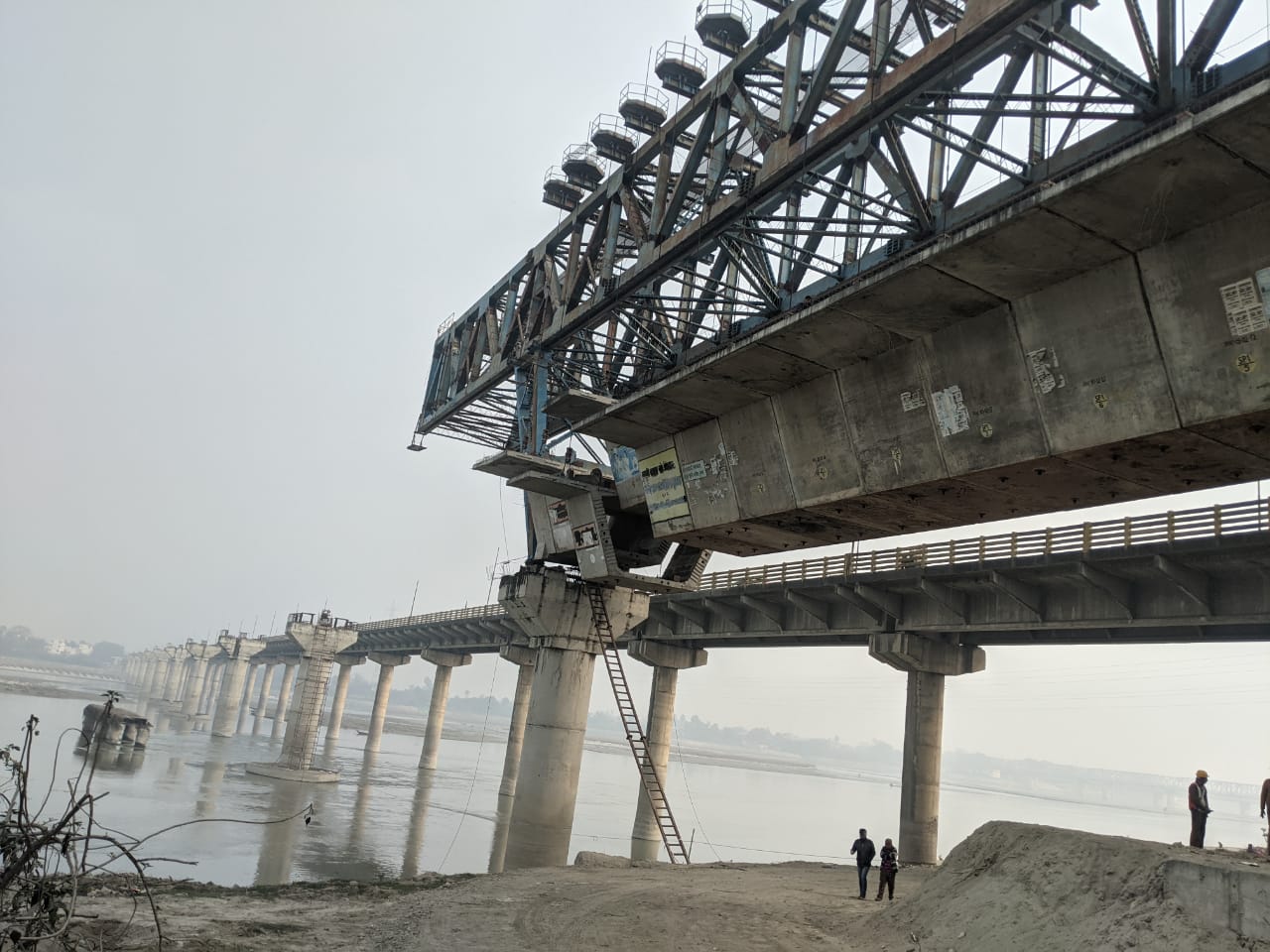 Segment Launching for Major Bridge in NH-19 Project